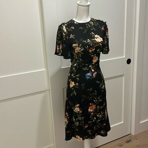 Floral Silk Dress